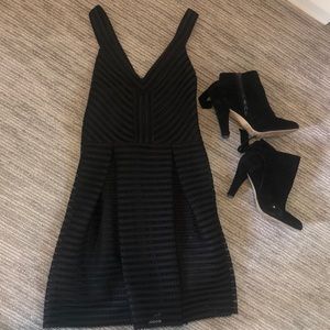 Express v-neck black cocktail dress